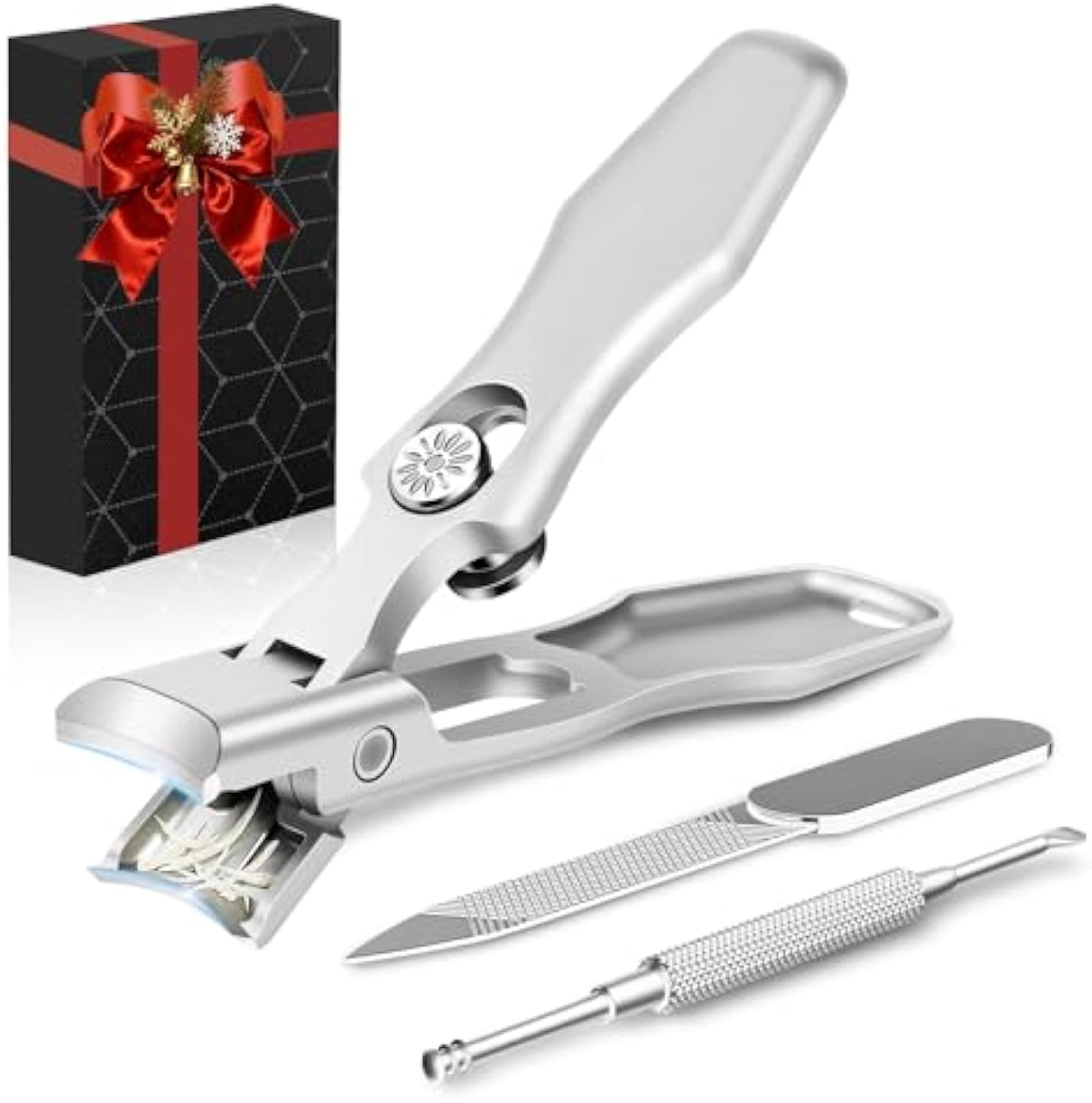 Stocking Stuffers Gifts for Men Adults Seniors, Nail Clippers with Catcher, Christmas Gifts for Men Dad Boyfriend Teens Him, Heavy Duty Clipper with Safety Lock for Mens Women Seniors