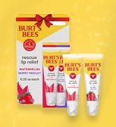 Burt's Bees Christmas Gifts - Essentials Everyday Set, 5 Travel Size Products for Stocking Stuffers - Deep Cleansing Cream, Hand Salve, Body Lotion, Foot Cream and Original Lip Balm
