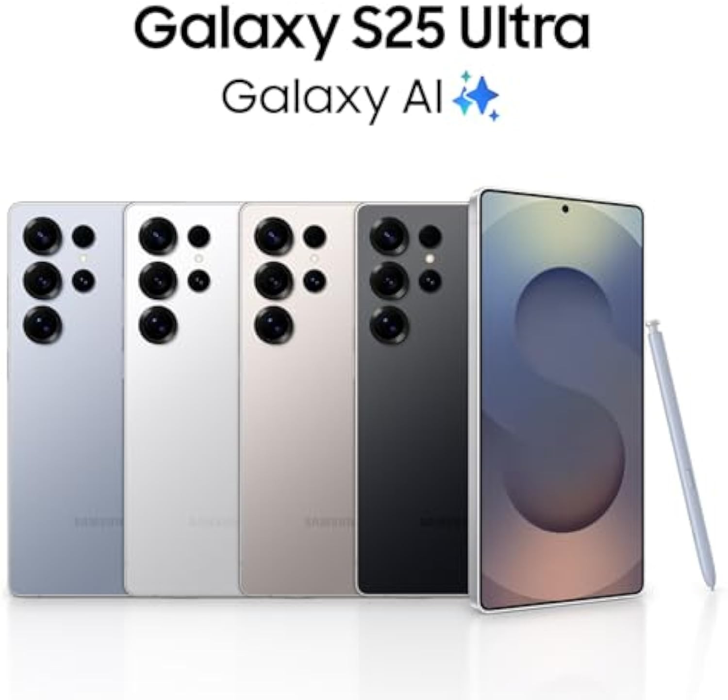 Samsung Galaxy S25 Ultra, 512GB smartphone, unlocked Android, AI Night Mode camera, Snapdragon 8 Elite fast processor, 5000mAh battery, built-in S Pen, 2025, 1-year US warranty, Titanium Black.