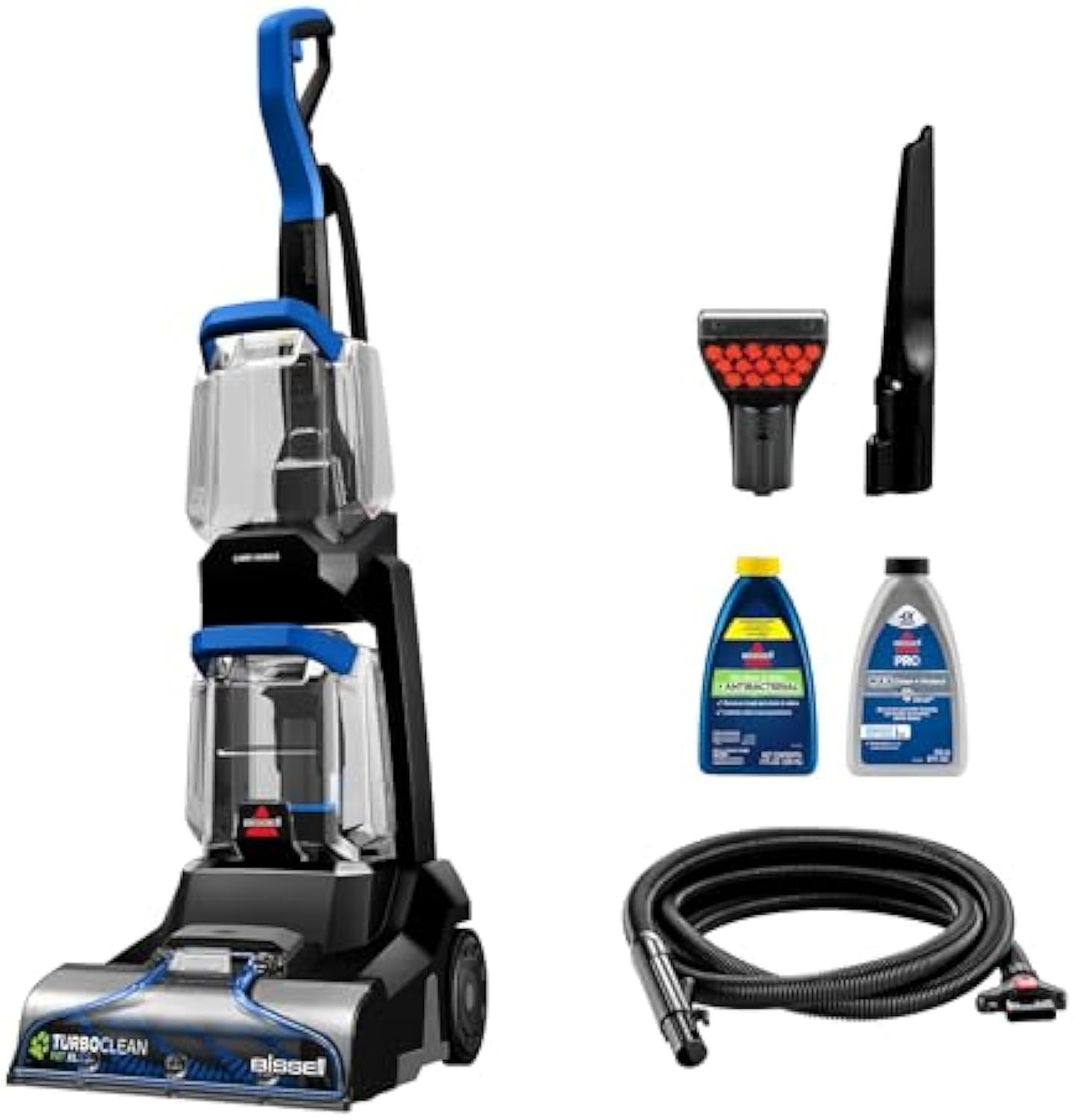 BISSELL TurboClean Pet XL Upright Carpet Cleaner, Upholstery Tough Stain Tool & Formula included, 3746